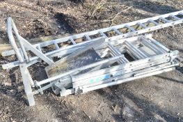 Zarges aluminium step ladder/podium A601947