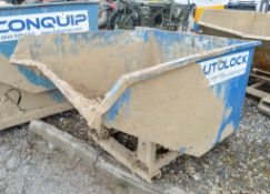 Conquip fork lift tipping skip