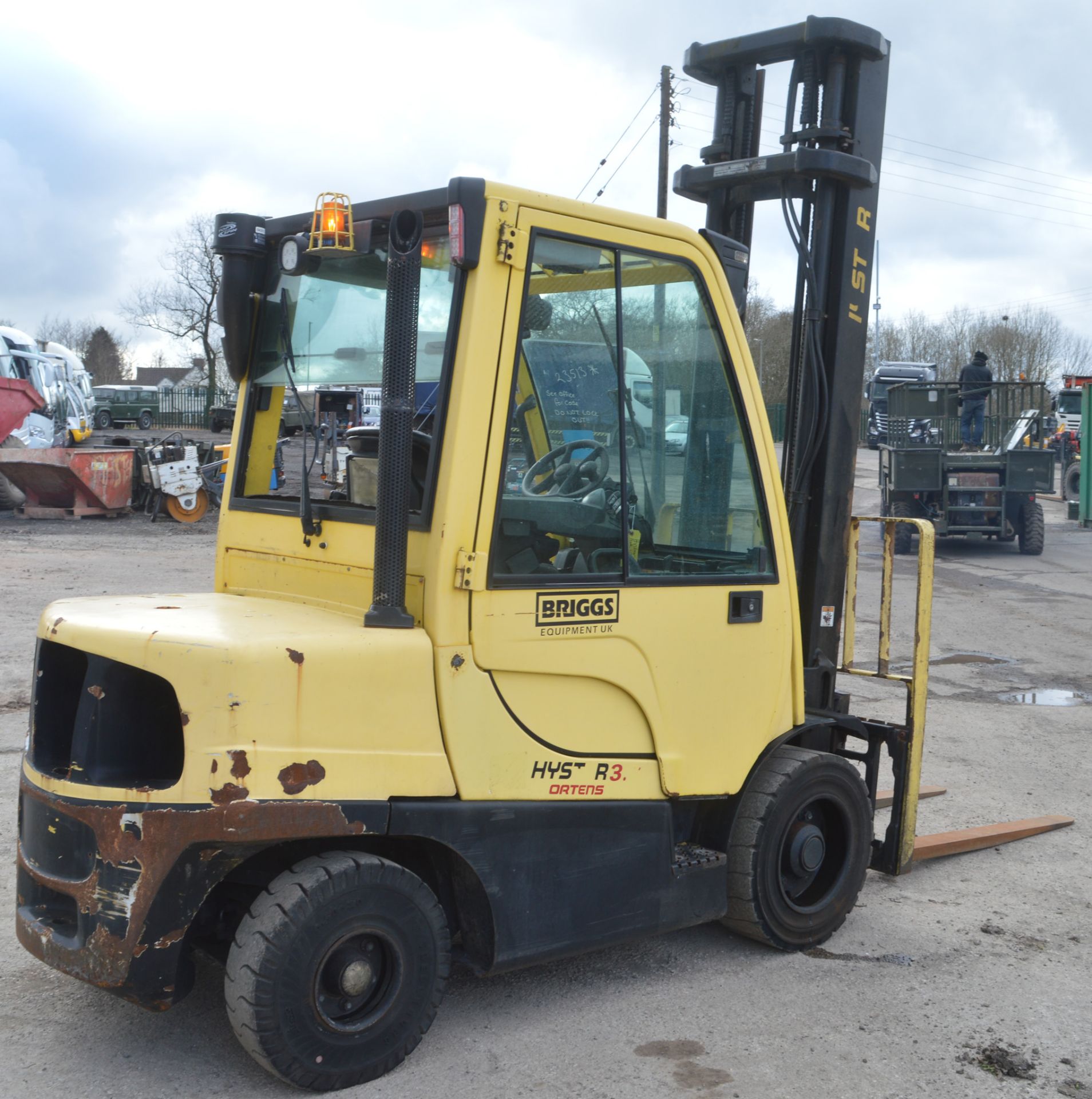 Hyster H3.5FT 3.5 tonne diesel driven fork lift truck  Year: 2012 S/N: L177B37532K Recorded hours: - Image 4 of 8