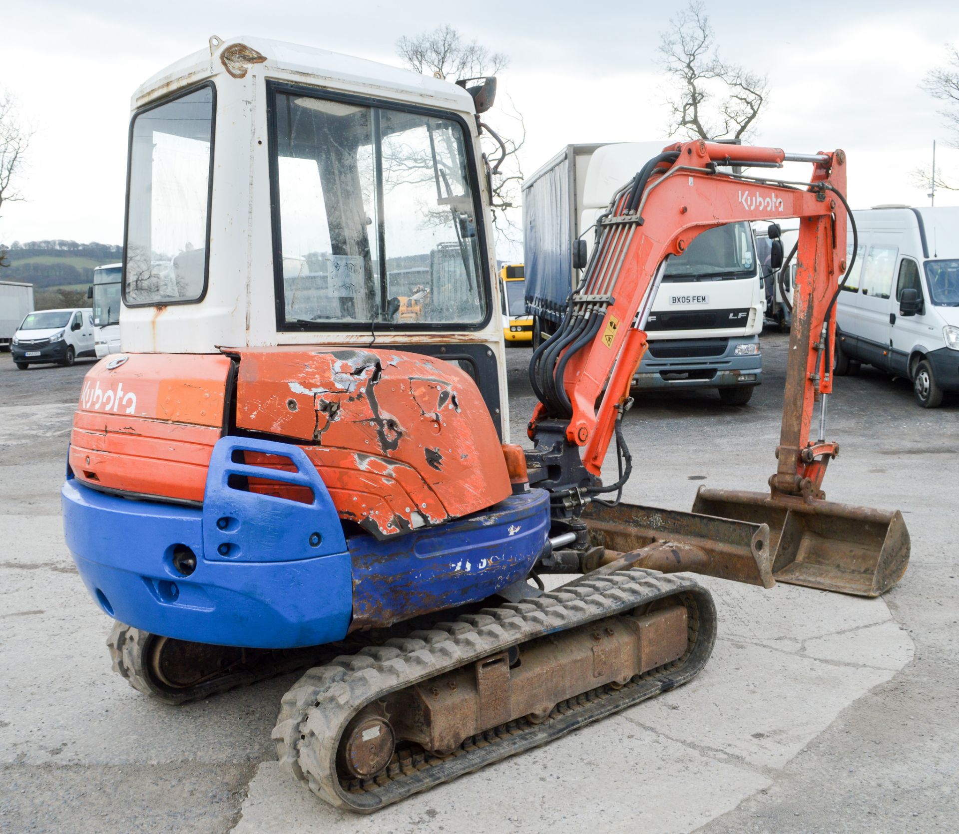 Kubota KX61 2.6 tonne rubber tracked mini excavator Year: 2006 S/N: 55496 Recorded Hours: 6079 - Image 3 of 11