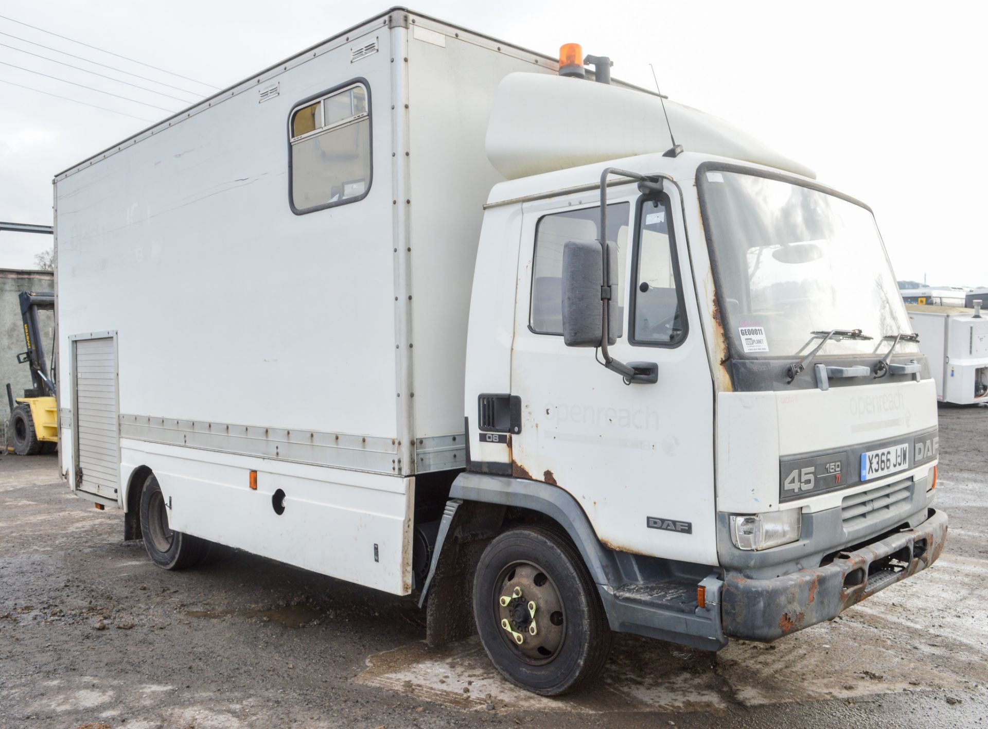 DAF 45.150 6.5 tonne box lorry (Ex British Telecom) Registration Number: X366 JJW  c/w V5 Document - Image 2 of 13