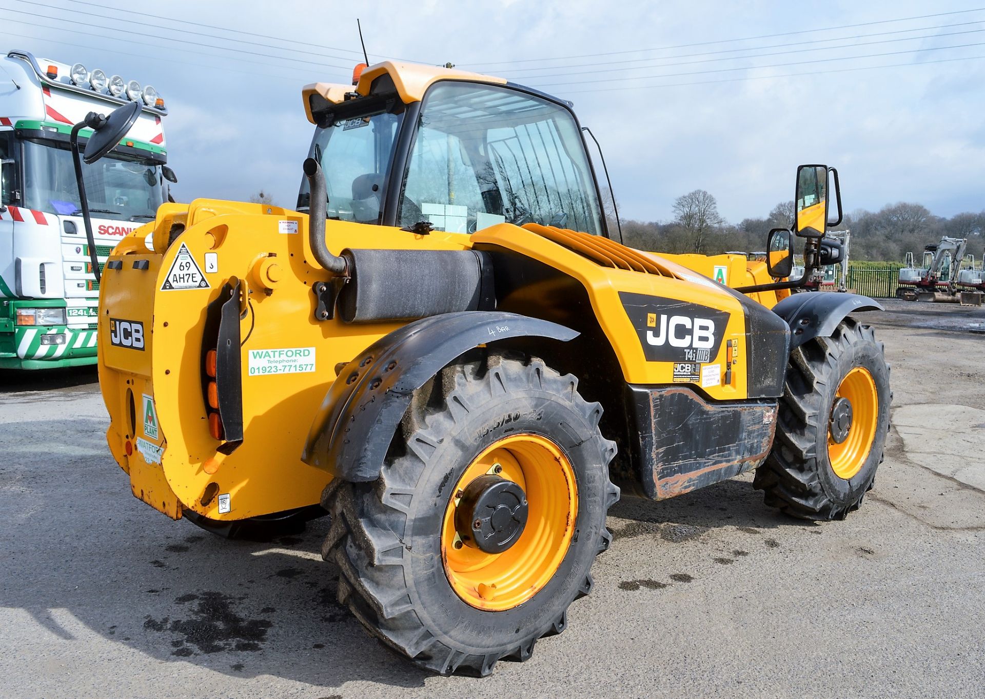 JCB 531-70 7 metre telescopic handler Year: 2013 S/N: 02176494 Recorded Hours: 1696 c/w load weigher - Image 4 of 14