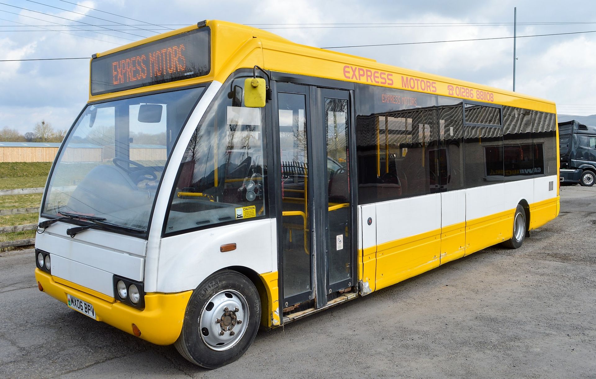 Optare Solo 33 seat single deck service bus Registration Number: MX06 BPV Date of Registration: 01/