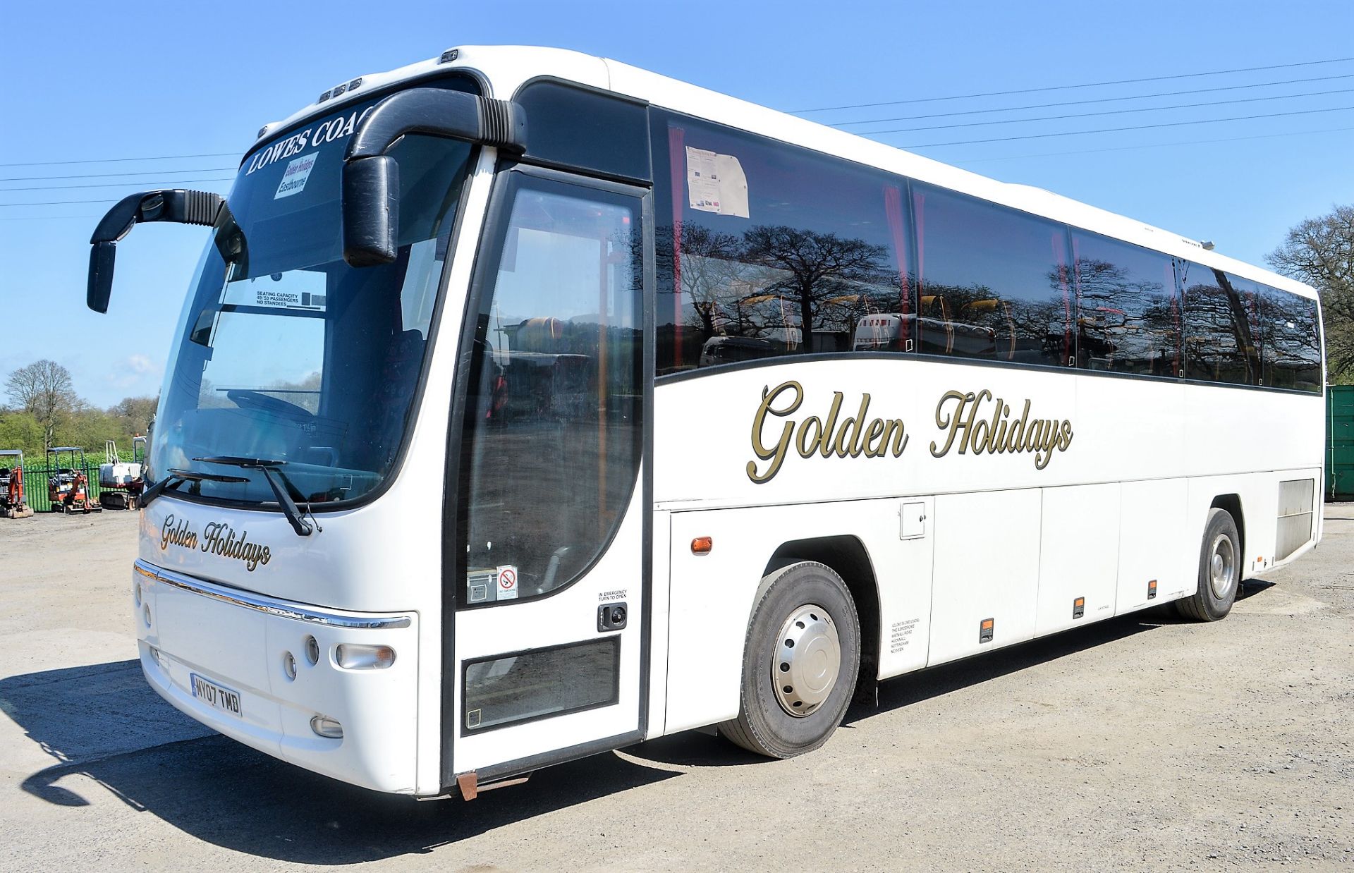 Volvo Plaxton Panther 49 seat luxury coach Registration Number: MY07 TMD Date of Registration: 12/