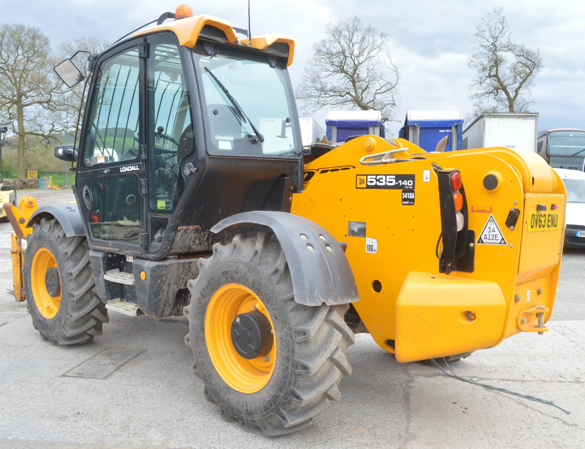 JCB 535-140 14 metre Hi-Viz telescopic handler  Year: 2013 S/N: 2178753 Recorded hours: 6340 5418A - Image 2 of 12