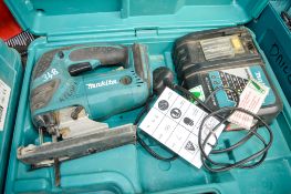Makita 18v cordless jigsaw c/w charger & carry case **No battery** A644014