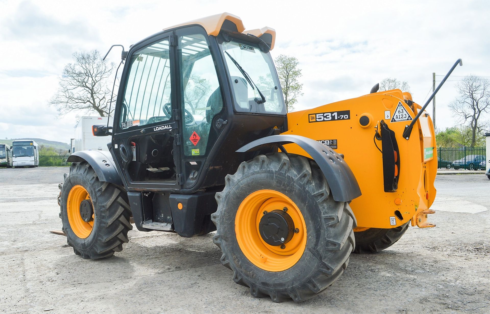 JCB 531-70 7 metre telescopic handler Year: 2013 S/N: 2179109 Recorded Hours: 1487 c/w turbo & - Image 3 of 12