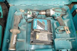 Makita 18v cordless power drill c/w charger & carry case **No battery** A658881