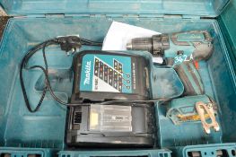 Makita 18v cordless drill c/w charger & carry case **No battery** A666741