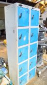 10 locker charging cabinet c/w keys BEBAT006H