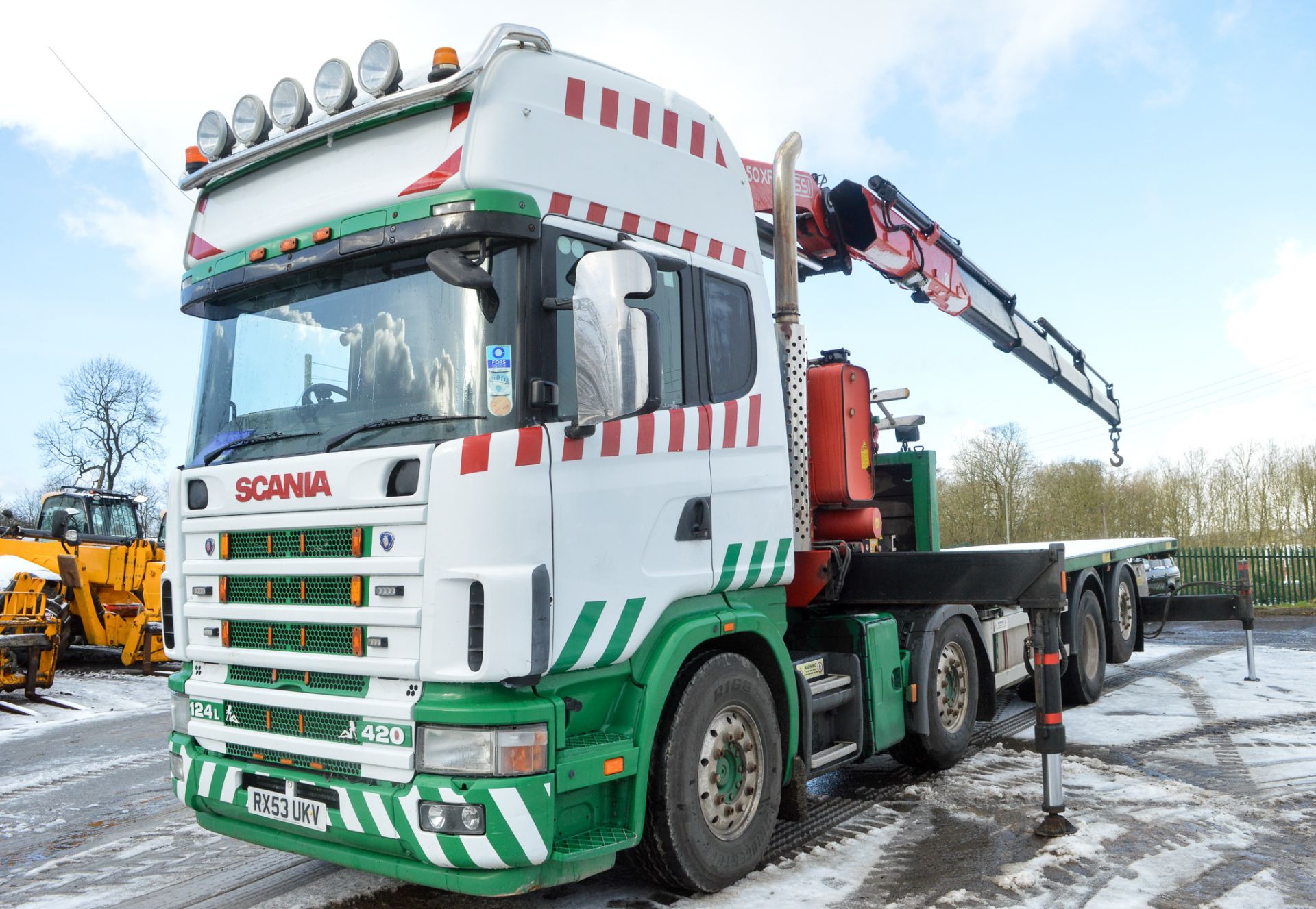 Scania 124 420 Classic Topline 32 tonne crane lorry Registration Number: RX53 UKV Date of