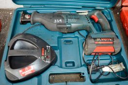 Bosch 36v cordless reciprocating saw c/w battery, charger & carry case 25-926