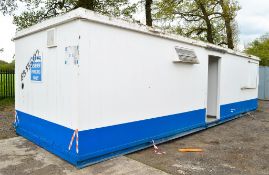 32 ft x 9 ft steel anti vandal welfare site unit Comprising of: kitchen, shower, ladies & gents