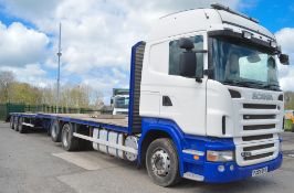 Scania R420 High Line 6 wheeler 26 tonne 25 ft plant lorry & Wheelbase 26 ft tri axle beaver tail d