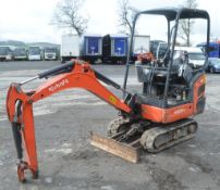 Kubota KX015-4 1.5 tonne rubber tracked mini excavator  Year: 2011 S/N: 55584 Recorded hours: 2016