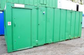 21 ft x 9 ft steel anti vandal office/store site unit c/w keys A207429