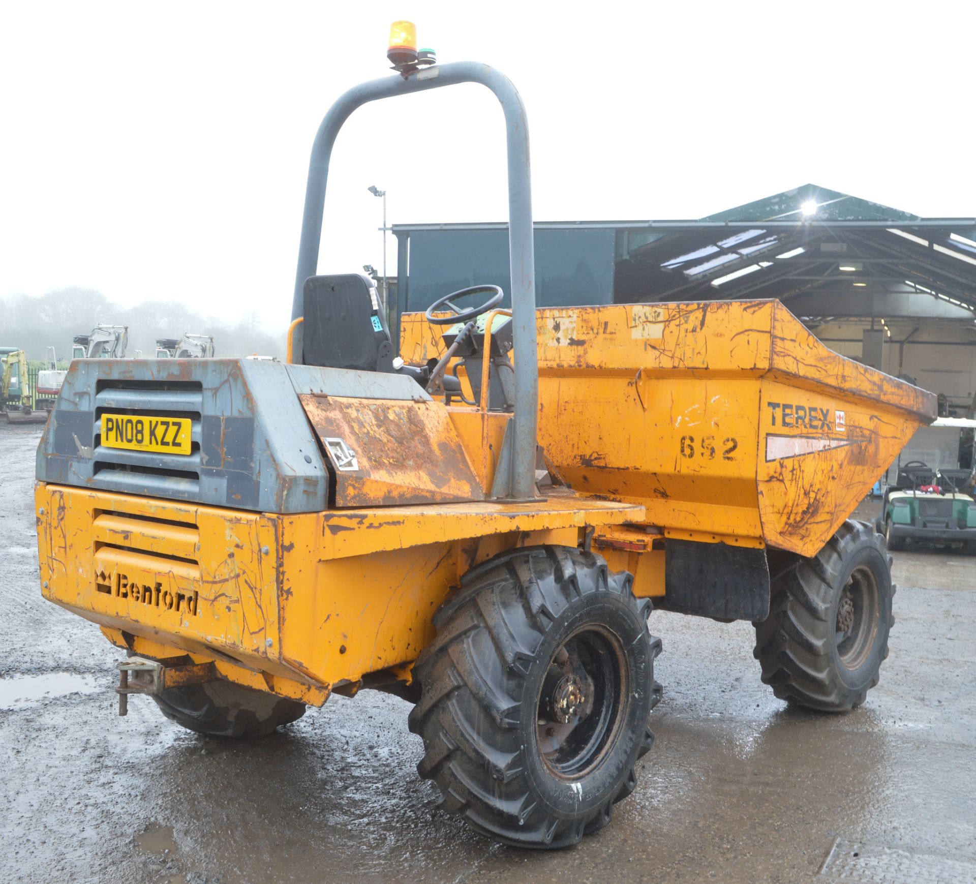 Benford Terex 6 tonne straight skip dumper Year: 2004 S/N: E403EM024 Recorded Hours: Clock blank - Image 3 of 11