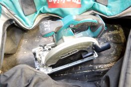 Makita 18v circular saw c/w carry bag **No charger or battery** A671693