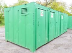 24 ft x 9 ft steel anti-vandal welfare site unit Comprising of: kitchen/canteen, drying room and