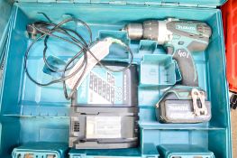 Makita 18v cordless power drill c/w charger, battery & carry case A645424