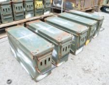 5 - ammunition tins (Ex MOD)