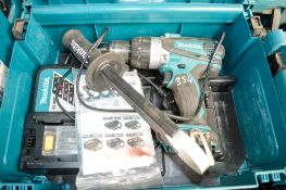 Makita 18v cordless power drill c/w charger & carry case **No battery** A725245