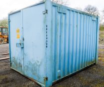 10 ft x 9 ft steel store site unit ** no keys padlock type door ** BUCON 386