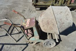 Baromix petrol driven cement mixer  c/w stand P805 *NON VAT*