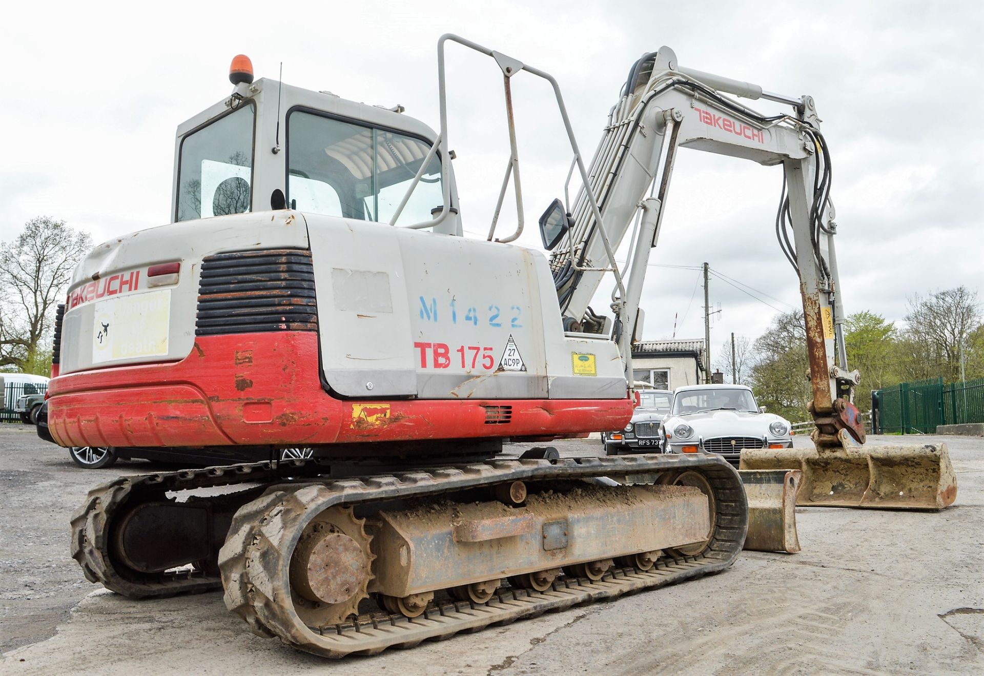 Takeuchi TB175 7.5 tonne rubber tracked excavator Year: 2010 S/N: 301657 Recorded Hours: Not - Image 3 of 11