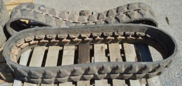 2 x rubber tracks to suit 1.5 tonne machine