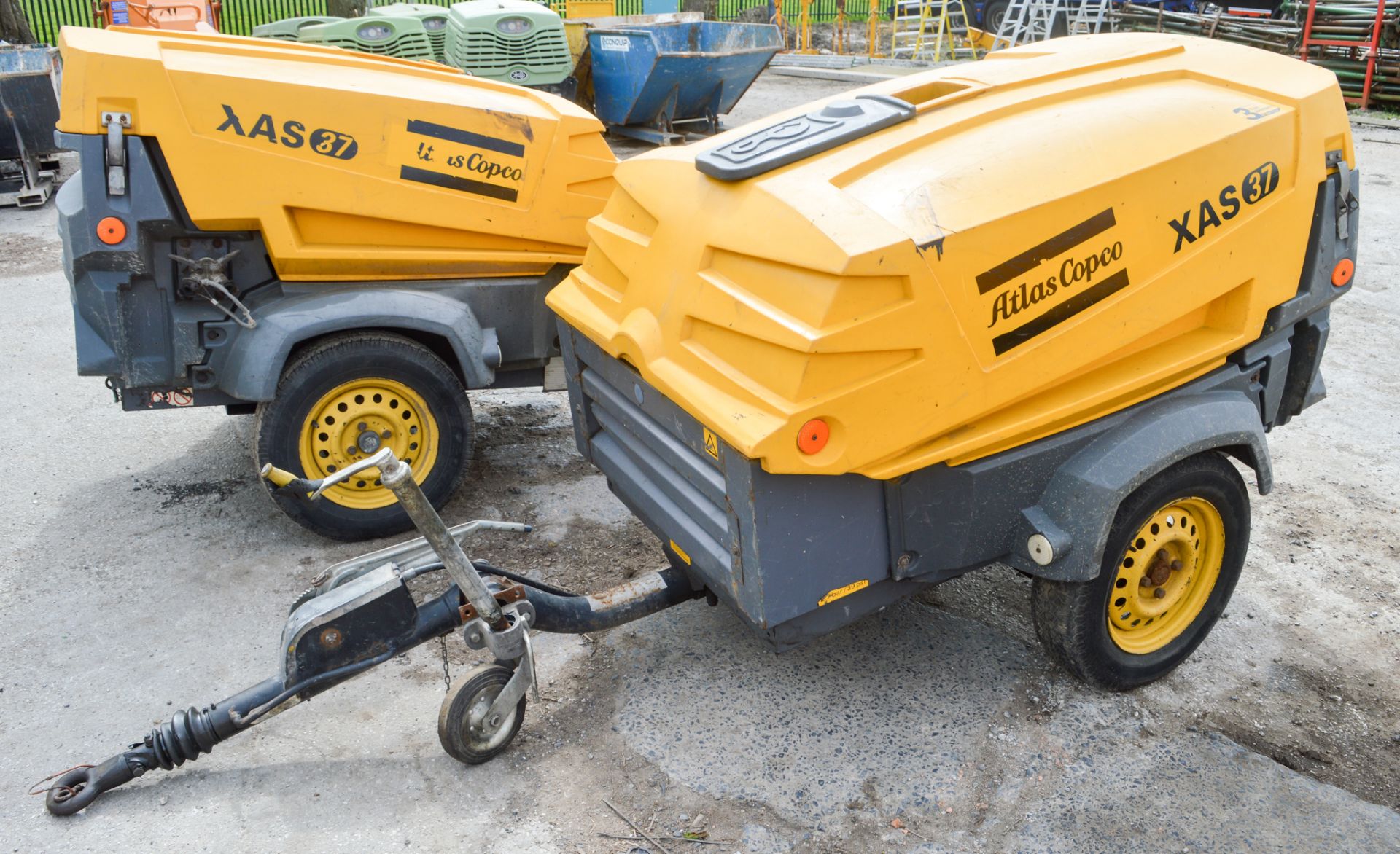 Atlas Copco XAS37 diesel driven air compressor Year: 2010 S/N: 135900 Recorded Hours: 1470 CP11