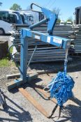 Conquip CA102 self levelling crane forks  Year: 2013  S/N: CQ26448 A417981 c/w safety restraint nets