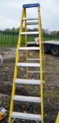 Fibre glass 8 tread step ladder 8082H