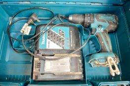 Makita 18v cordless power drill c/w charger & carry case **No battery** A670178