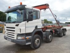 Scania P380 8x4 hook loader lorry  Registration number: FJ08 VXD  Date of registration: 24/06/2008