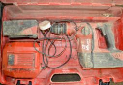 Hilti TE6-A36 cordless SDS hammer drill c/w charger, 2 batteries & carry case JB5992