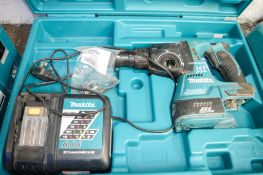 Makita 18v SDS hammer drill c/w charger & carry case **No battery & switch dismantled** A726937