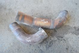 2 x miscellaneous exhaust pipes