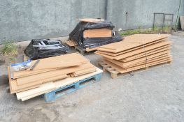 Quantity of dismantled L-Shaped desks