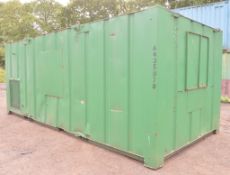 21 ft x 9 ft steel welfare site unit  Comprising of: canteen area, toilet & generator room c/w