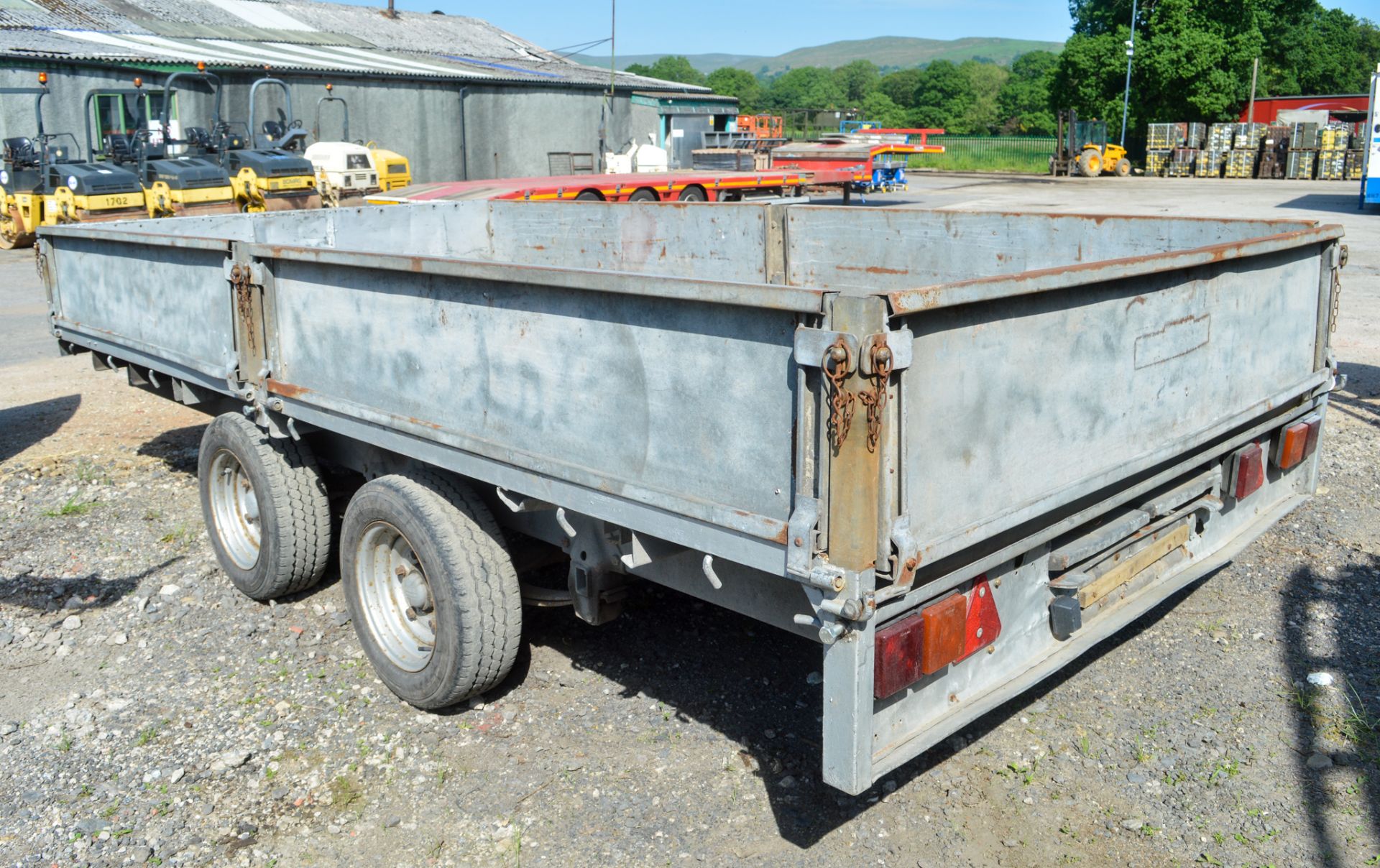 Ifor Williams LM126 12 ft x 6 ft twin axle plant trailer S/N: 390448 c/w sides - Image 2 of 3