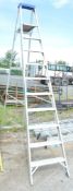 Clow 10 tread aluminium  step ladder A617312