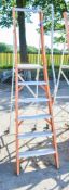 Clow 6 tread aluminium step ladder A741469