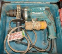 Makita 110v power drill c/w carry case A691042