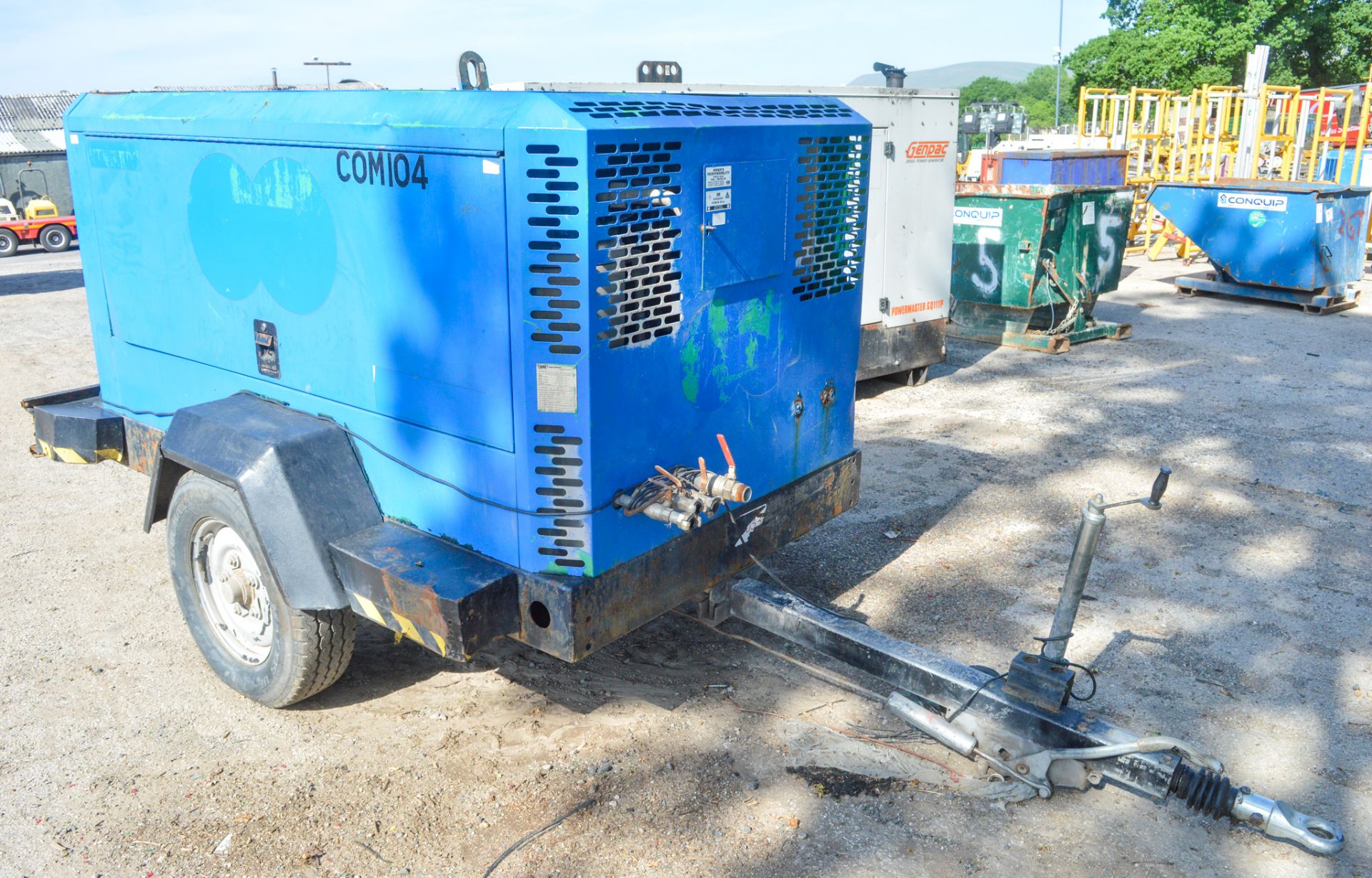 Ingersol Rand 7120 diesel driven fast tow mobile air compressor Year: 2008 S/N: 658682 Recorded