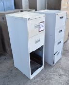 4 - steel drawer units