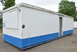 32 ft x 10 ft steel anti vandal office site unit Comprising of two rooms  **No external doors**