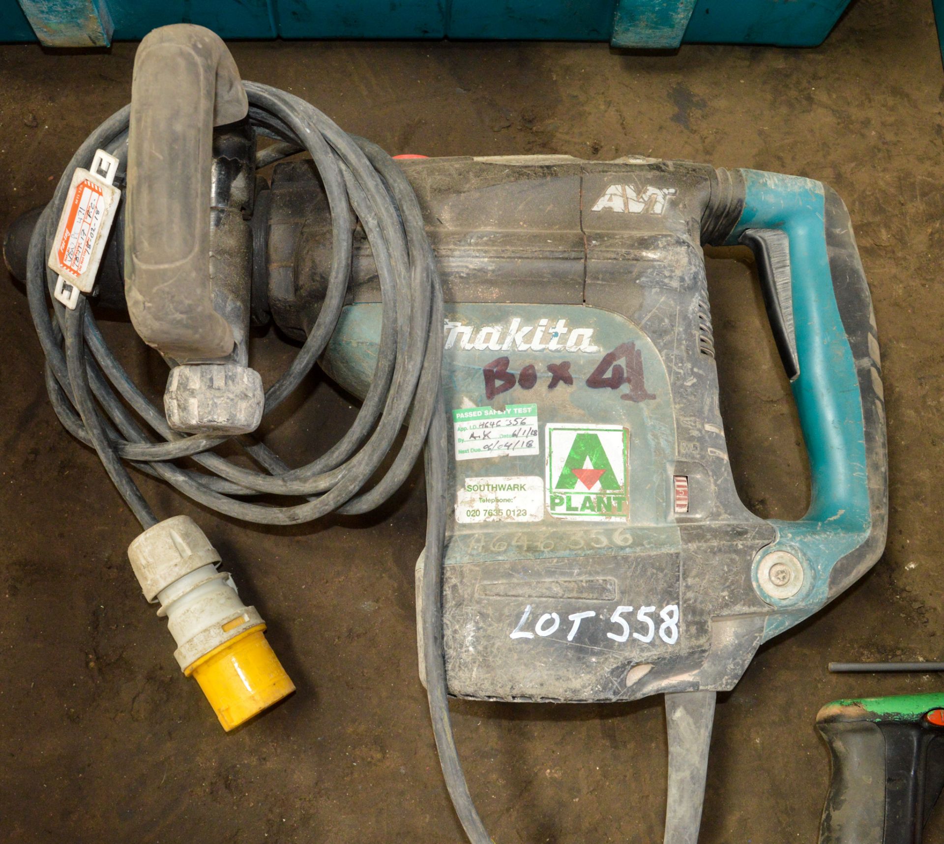 Makita HR4511C 110v SDS rotary hammer drill A646356