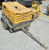 Atlas Copco XAS-36 diesel driven fast tow air compressor  Recorded hours: 872 *No plate 597