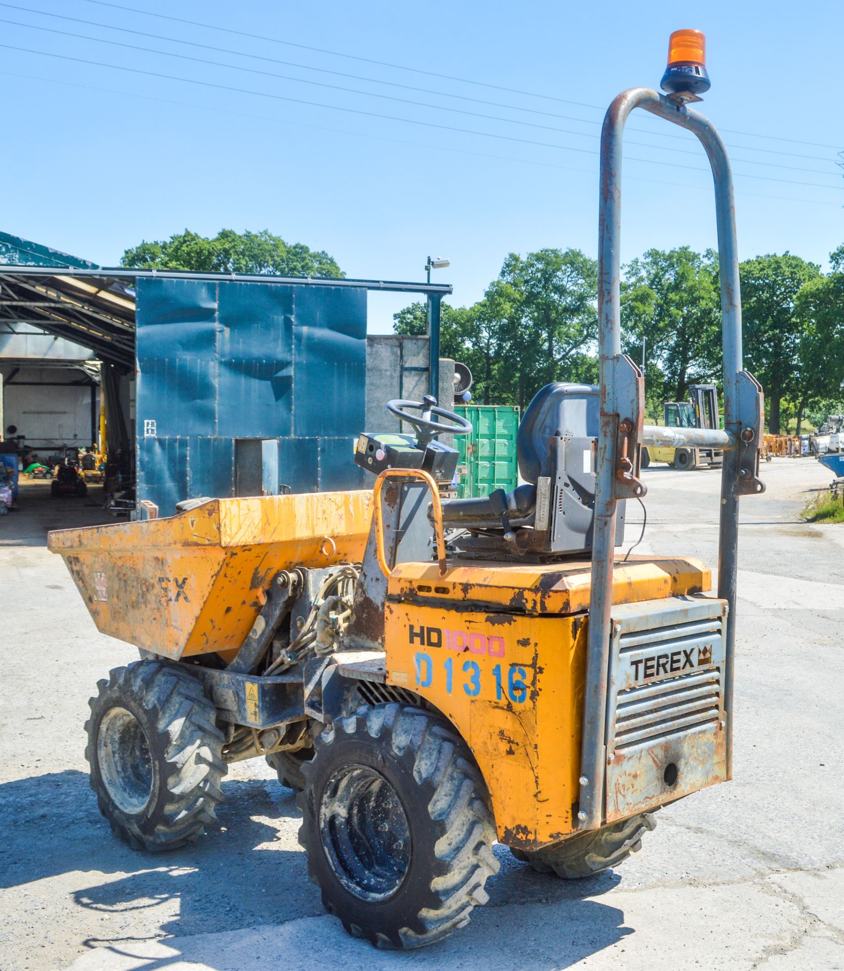 Benford Terex HD1000 1 tonne hi tip dumper Year: 2005 S/N: E506HM402 Recorded Hours: Not - Image 3 of 11